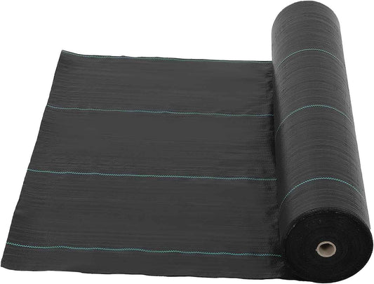 Towallmark 6.5ft X 330ft Weed Barrier Landscape Fabric Heavy Duty, Premium 3.2 oz Ground Cover Weed Block Gardening Mat, Easy Setup & Superior Weed Control, for Erosion Control, Weed Barrier