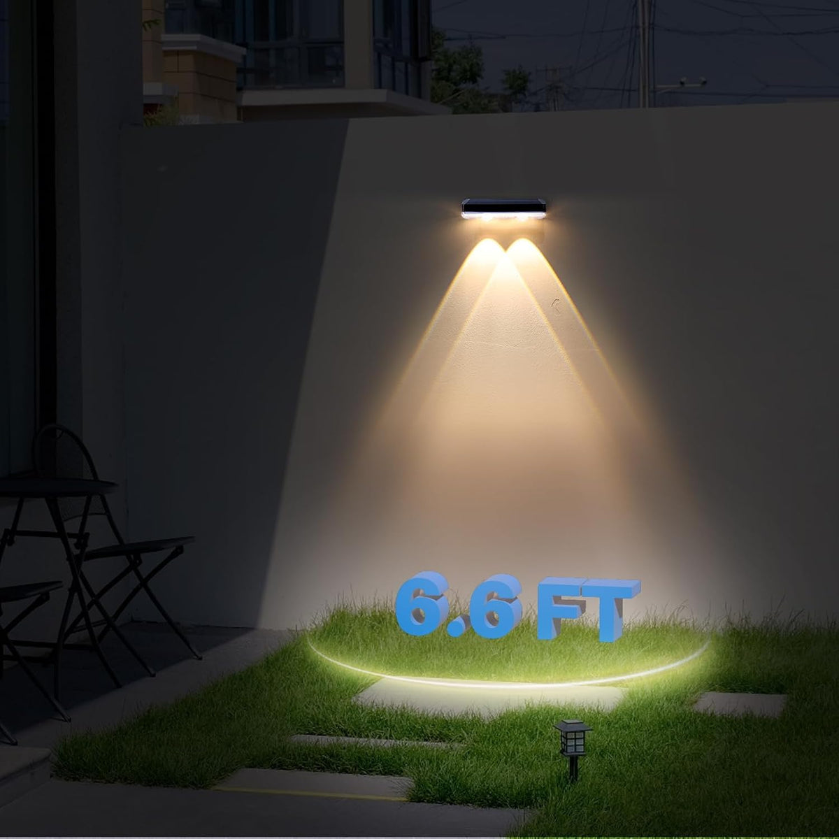Solar Lights Outdoor Waterproof for Wall, Mailbox, Fence, Address, Sign | 3000K/4000K/6000K 3 Modes Small Downlight Solar Powered Waterproof Dusk to Dawn Lighting Bright LED Lens 2 Pack