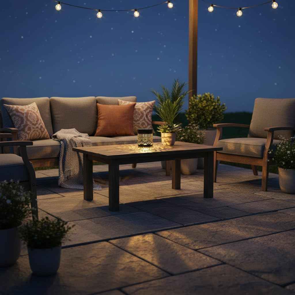 2026 Upgrade Solar Mandala Lights Outdoor, Waterproof Metal Solar Powered Deck Step Lights, Decorative LED Fence Post Wall Lanterns for Patio Garden Backyard Stairway Decor, Warm White-1pcs