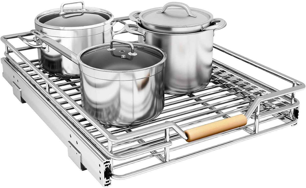 15"W x 21"D Heavy Duty Pull Out Cabinet Organizer