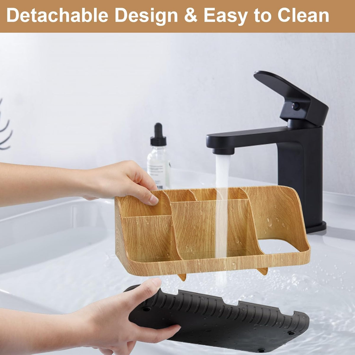 Seven-Slot Toothbrush Organizer – Detachable Drainage Holder