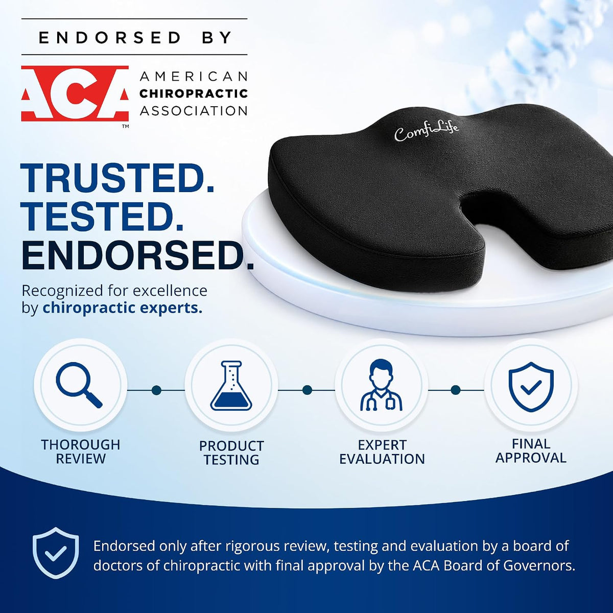 Gel and Memory Foam Ergonomic Seat Cushion - Field & Nook