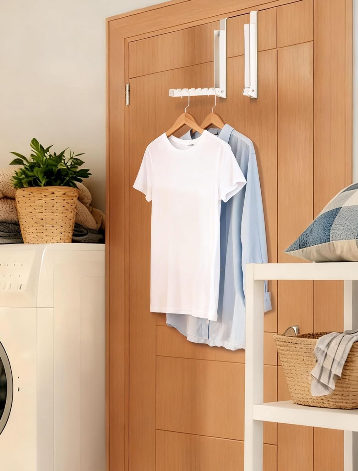 Over-the-Door Folding Drying Rack – 2-Pack Space-Saving Hangers