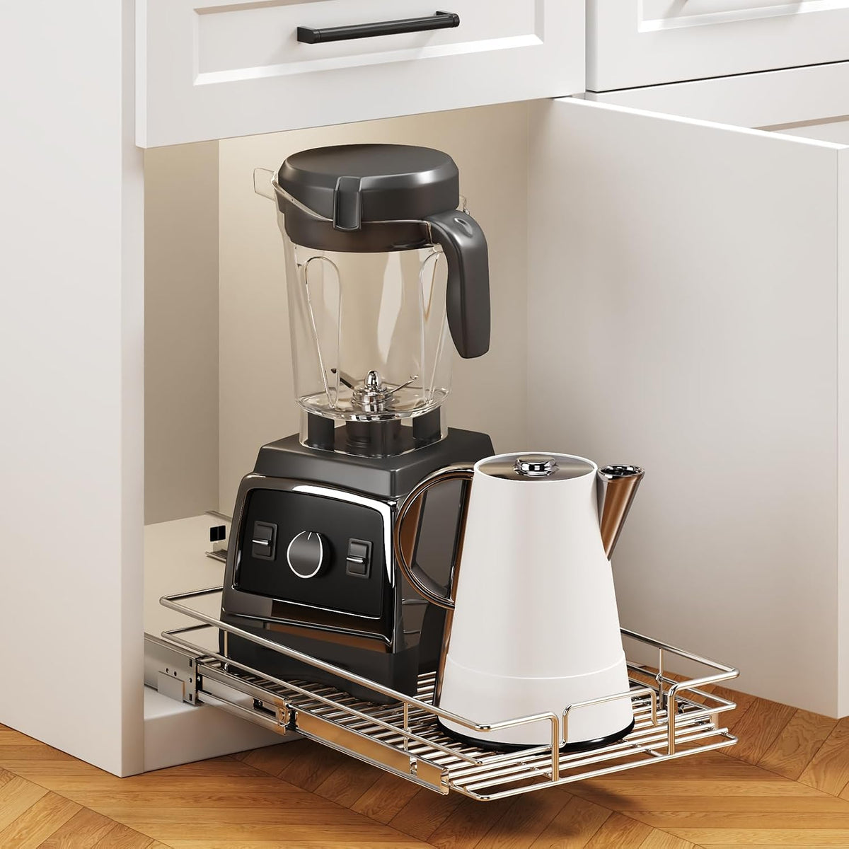 Pull Out Cabinet Organizer, 10½" W x 18" D
