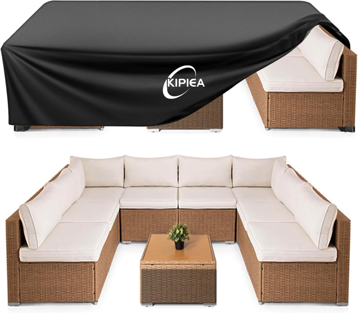 Extra-Large Waterproof Patio Table and Chair Set Cover - Field & Nook