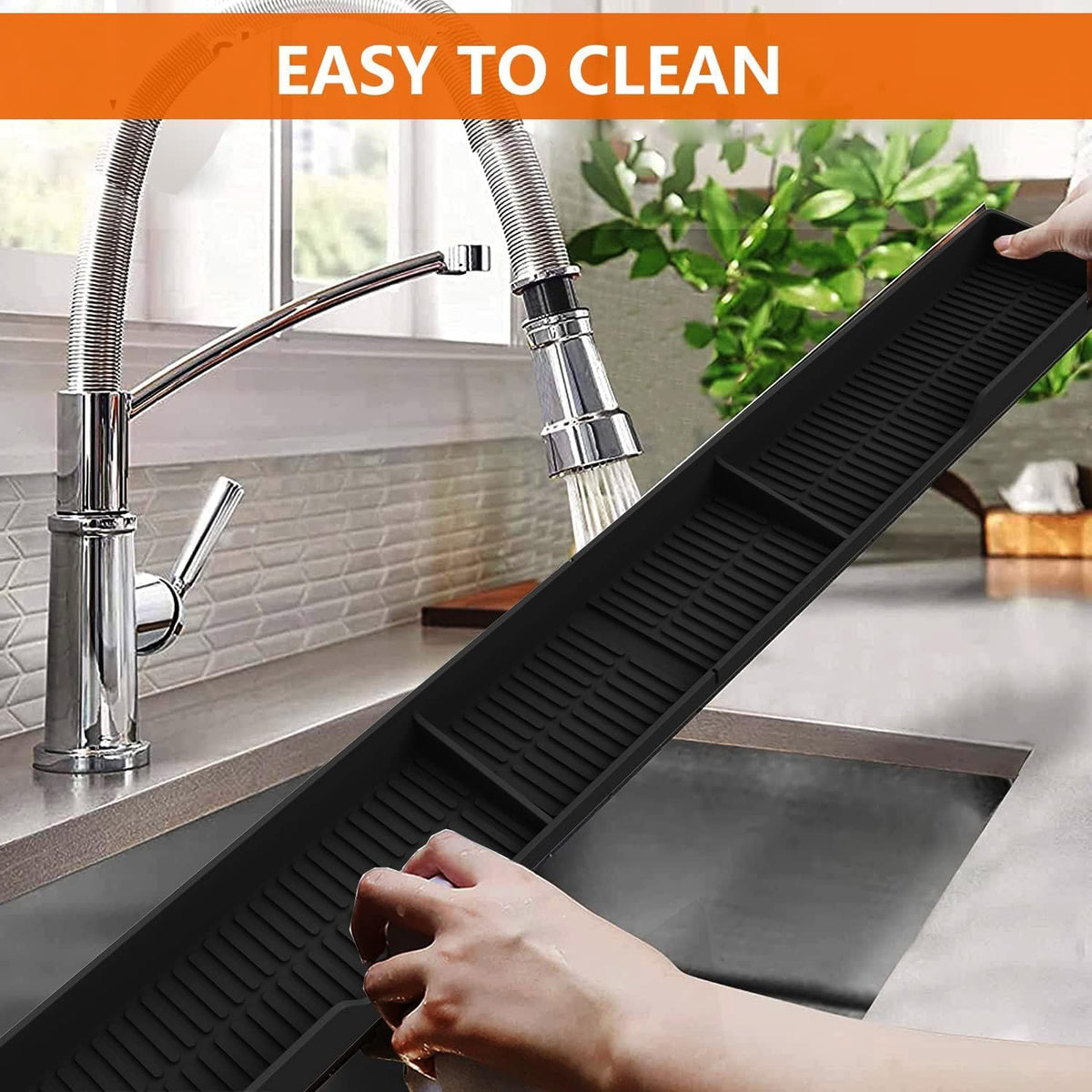 AWOKE 30-Inch Silicone Stove Top Shelf, Black