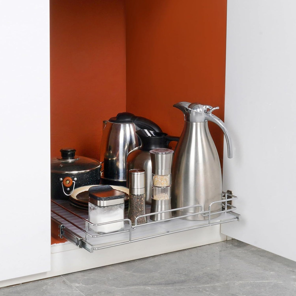 VEVOR 18.5"Wx21"Dx3.5"H Pull Out Cabinet Organizer, Heavy Duty Slide