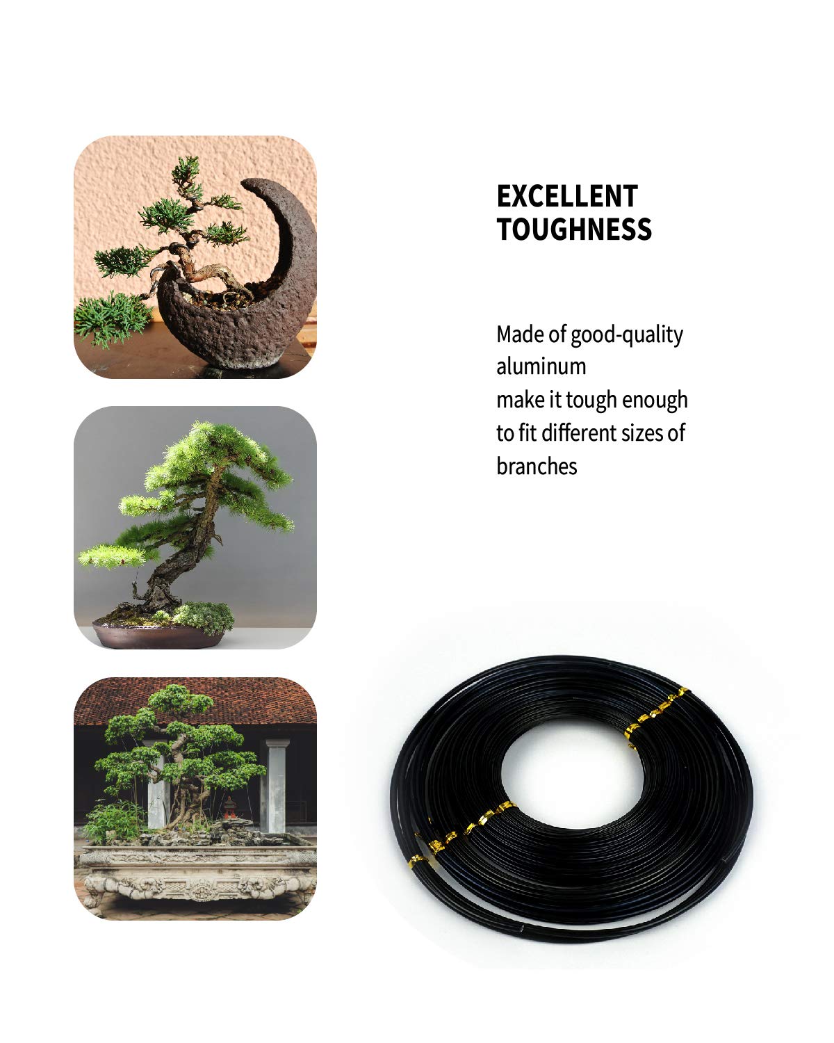 Aluminum Bonsai Training Wire Set – 6 Sizes, 152 ft