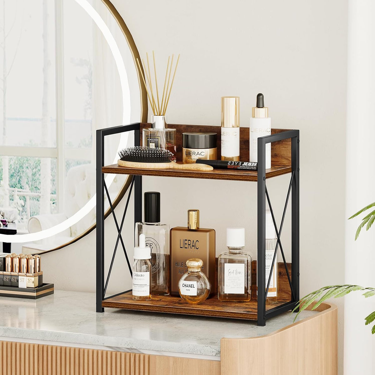 Kitchen Counter Shelf – 2-Tier Spice Rack for Counter - Field & Nook