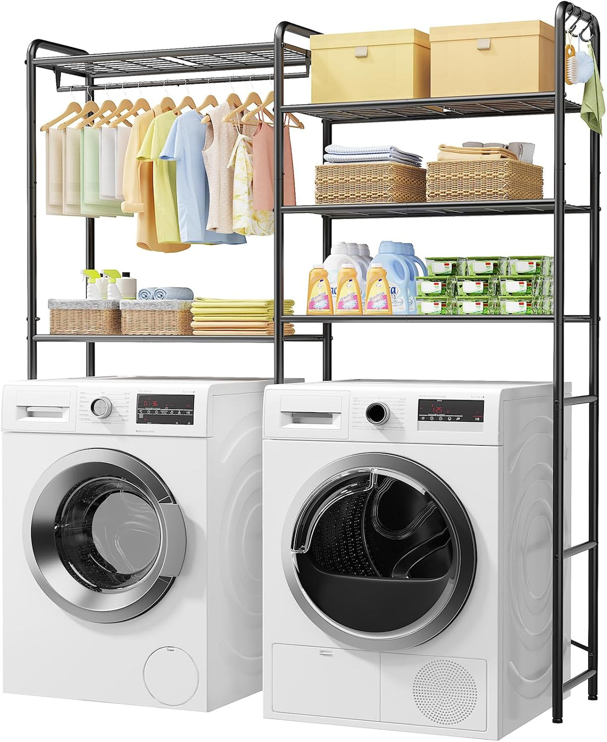Laundry Room Shelves – Multi-Functional Over Washer and Dryer Shelves with - Field & Nook