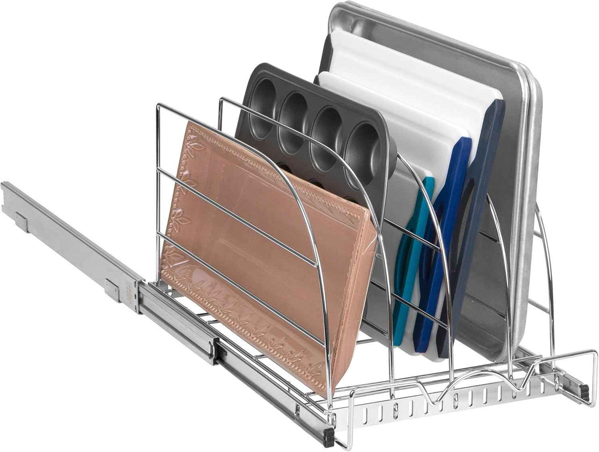 Pull-Out Bakeware Organizer, 12.5" W x 21" D