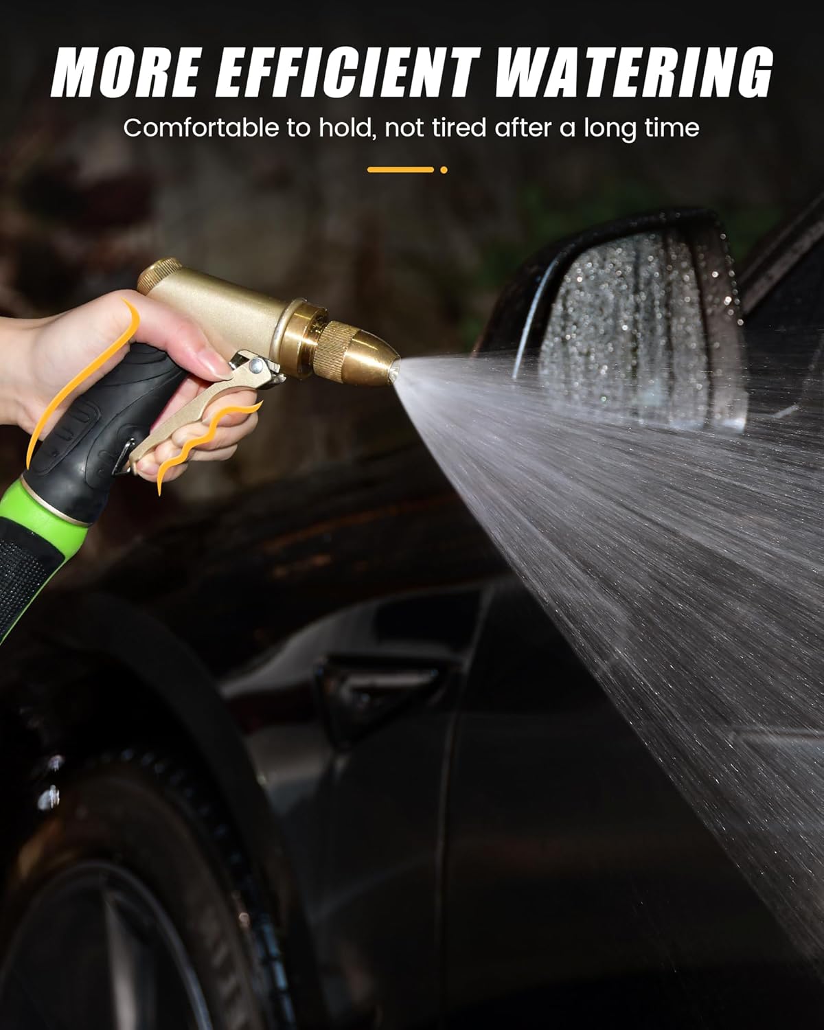 Upgraded Heavy-Duty Metal Adjustable Hose Nozzle - Field & Nook