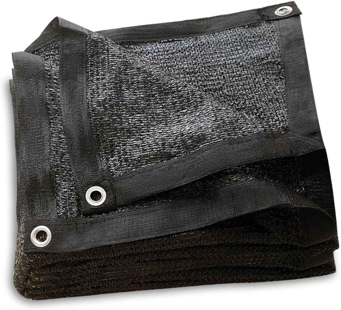 40% Black Shade Cloth, 8 x 10 FT Durable Taped Edge with Brass Grommets UV Resistant Garden Sunblock Shade Net for Outdoor Greenhouse, Plant and Patio