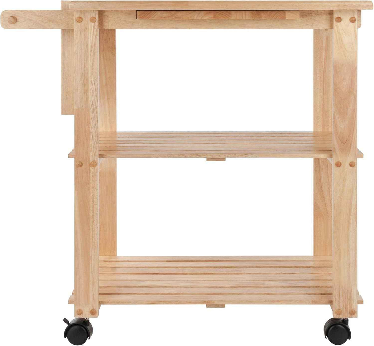 Winsome Mario Kitchen Cart | Rolling Utility & Serving Cart with Wheels for Snacks, Drinks, Kitchen Essentials, Storage & Organization for Home, Apartment