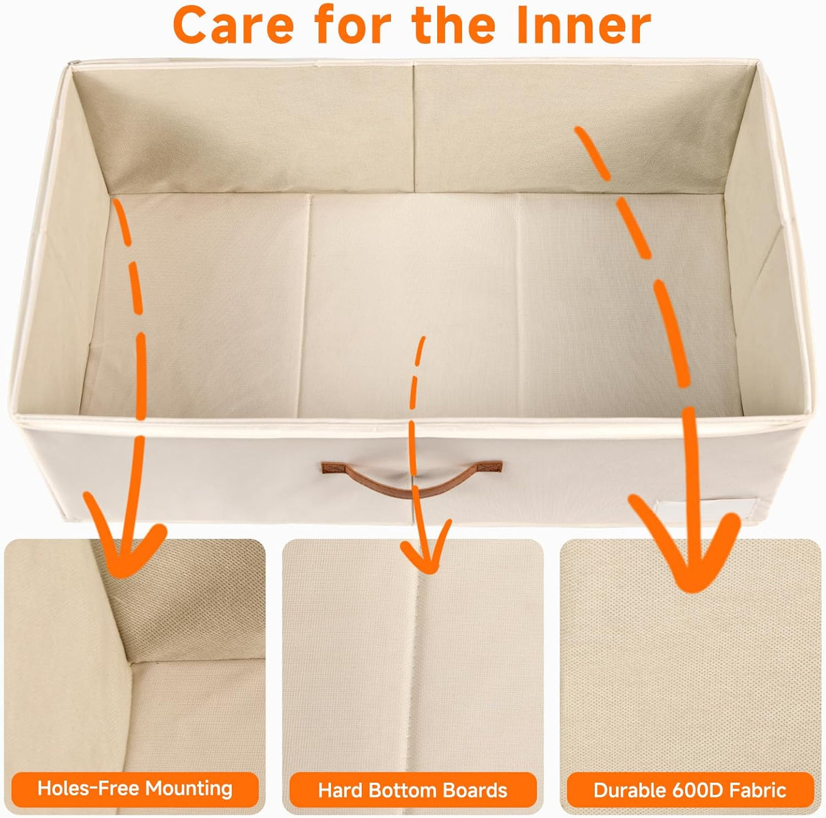 6 Inches Under Bed Storage with Wheels Pack of 2, Underbed Shoe Storage Container Bin with Clear Lid Cover, Rolling Under Bed Drawer Storage Bag Basket for Shoe Organizer Sheet Sweater - White - Field & Nook