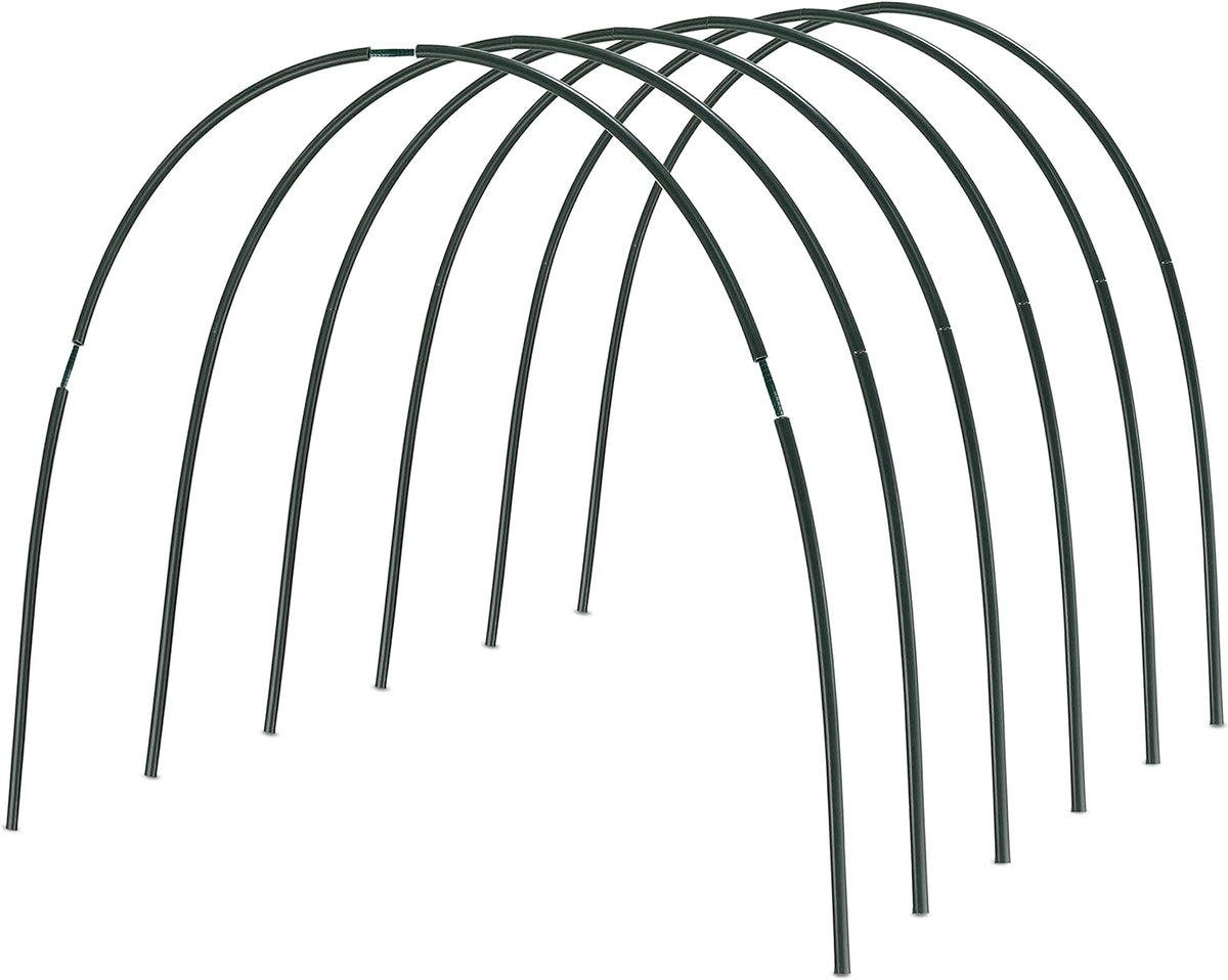 Gardzen Garden Hoops, DIY Greenhouse Hoops for Raised Beds, Row Cover, Garden Netting 24PCS