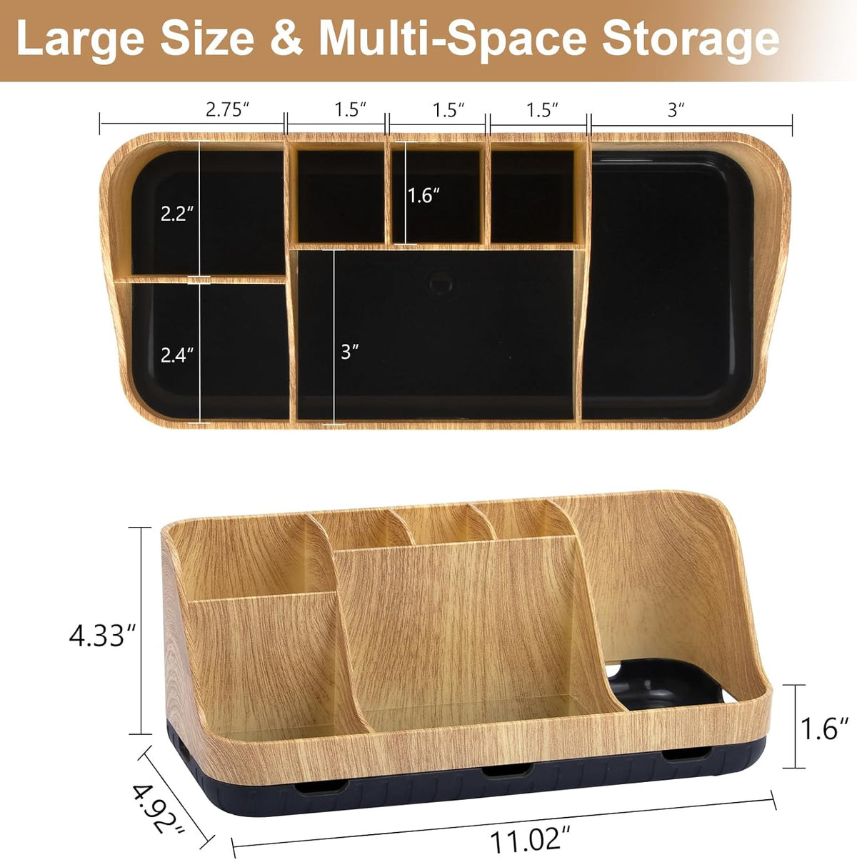 Seven-Slot Toothbrush Organizer – Detachable Drainage Holder