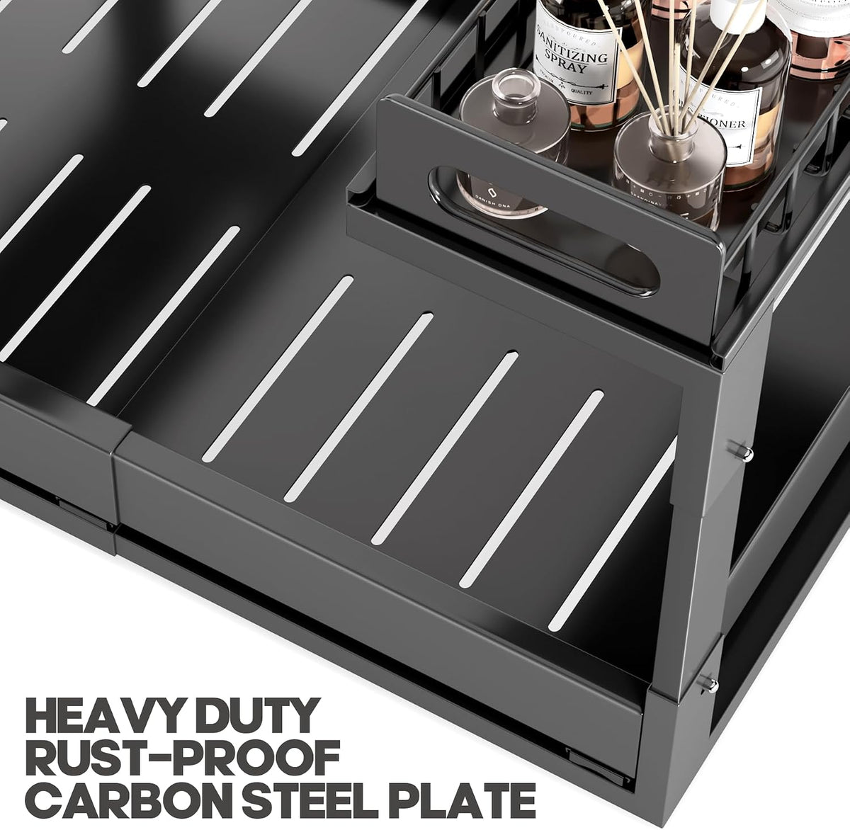 19–32-Inch Expandable Under-Sink Organizer - Field & Nook