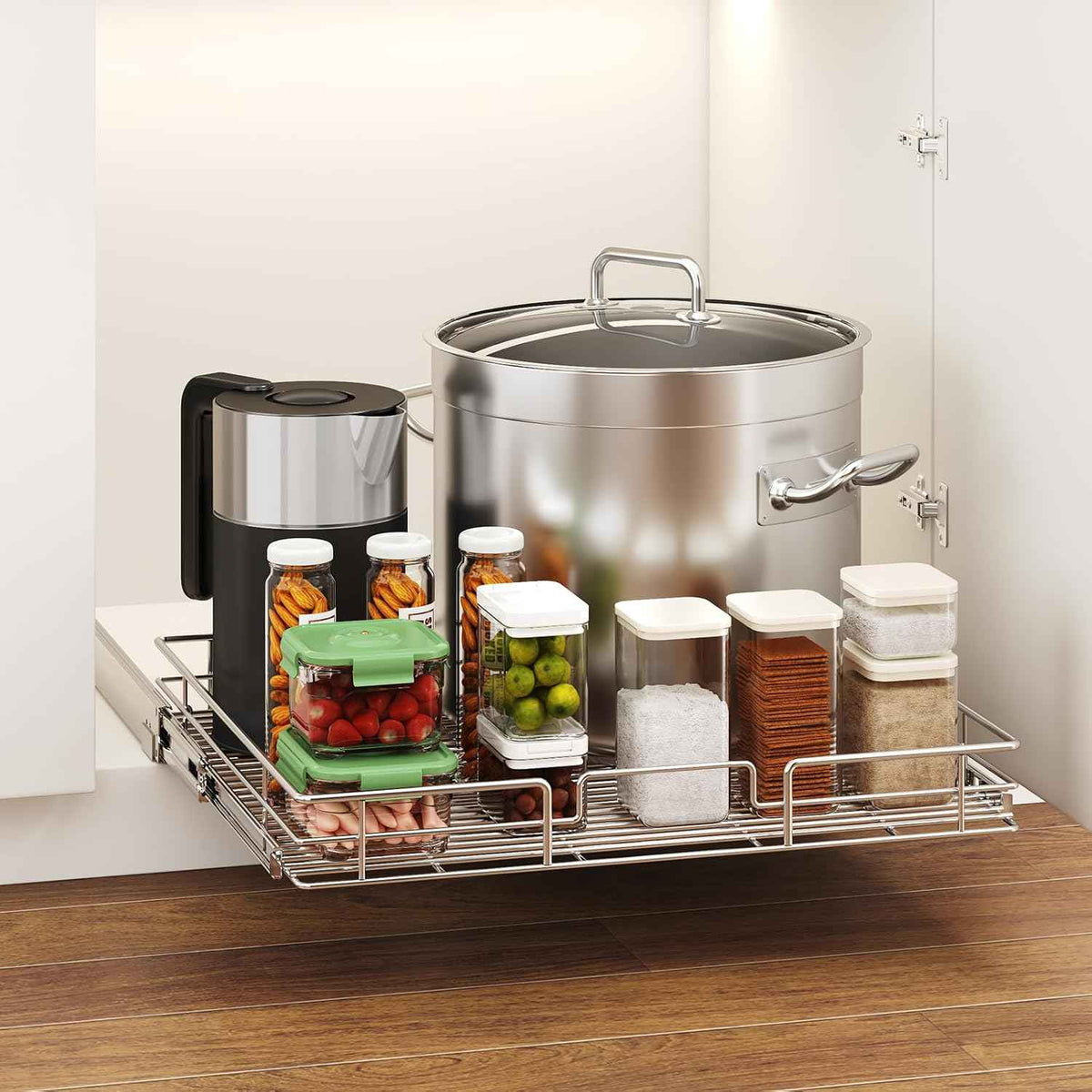 LOVMOR Pull-Out Cabinet Organizer, 31½" W x 21½" D