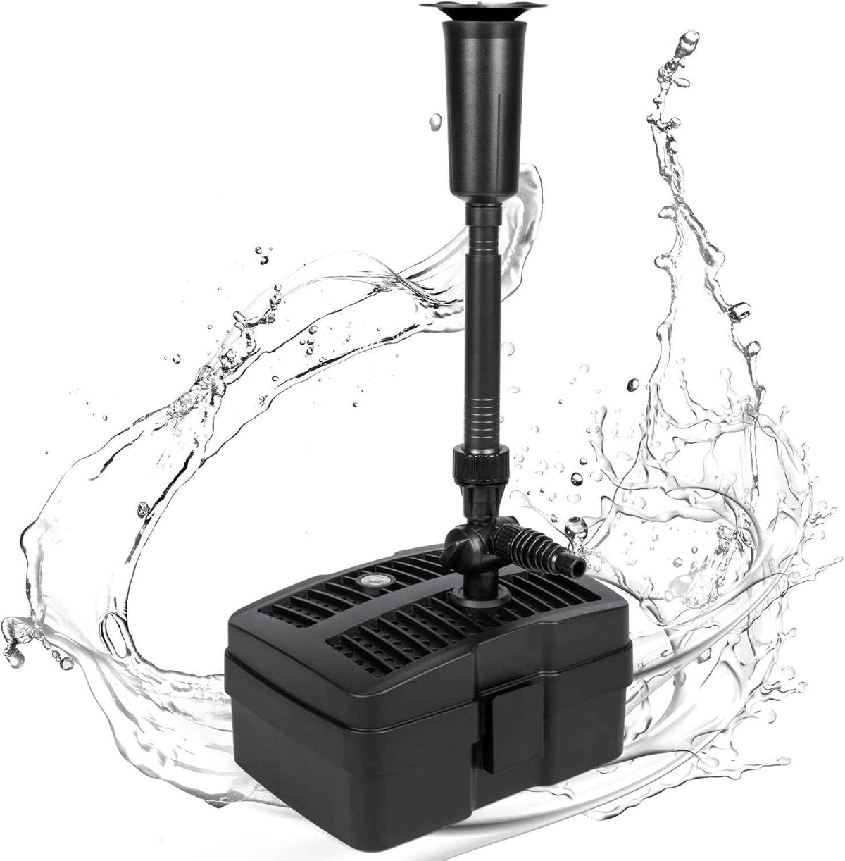 Anbull Pond Filter Fountain Pump, 660GPH 110V/50W Submersible Water Pump for Outdoor Ponds, All-in-One Pond Filter System with 5W UV-C Lamp for Clearing Pond Garden Fish Tank Aquarium