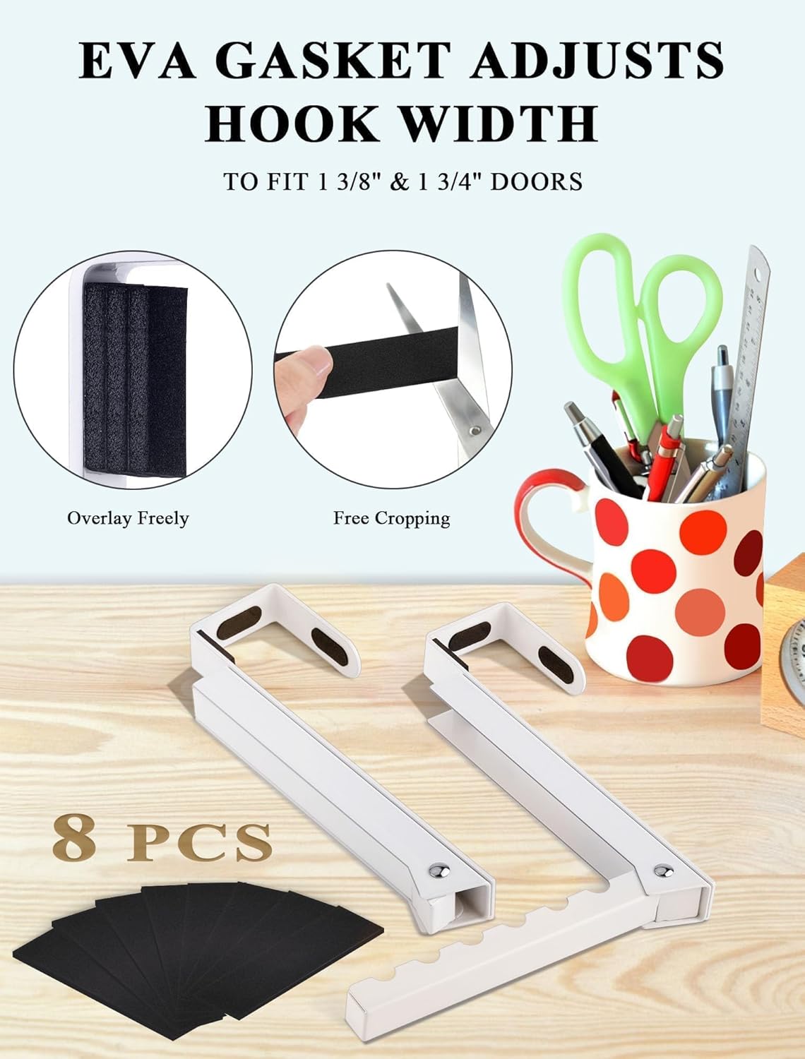 Over-the-Door Folding Drying Rack – 2-Pack Space-Saving Hangers