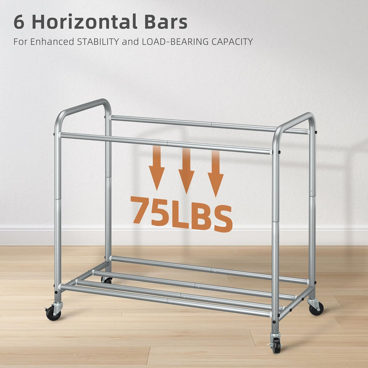 135L Heavy-Duty 3-Bag Rolling Laundry Sorter - Field & Nook