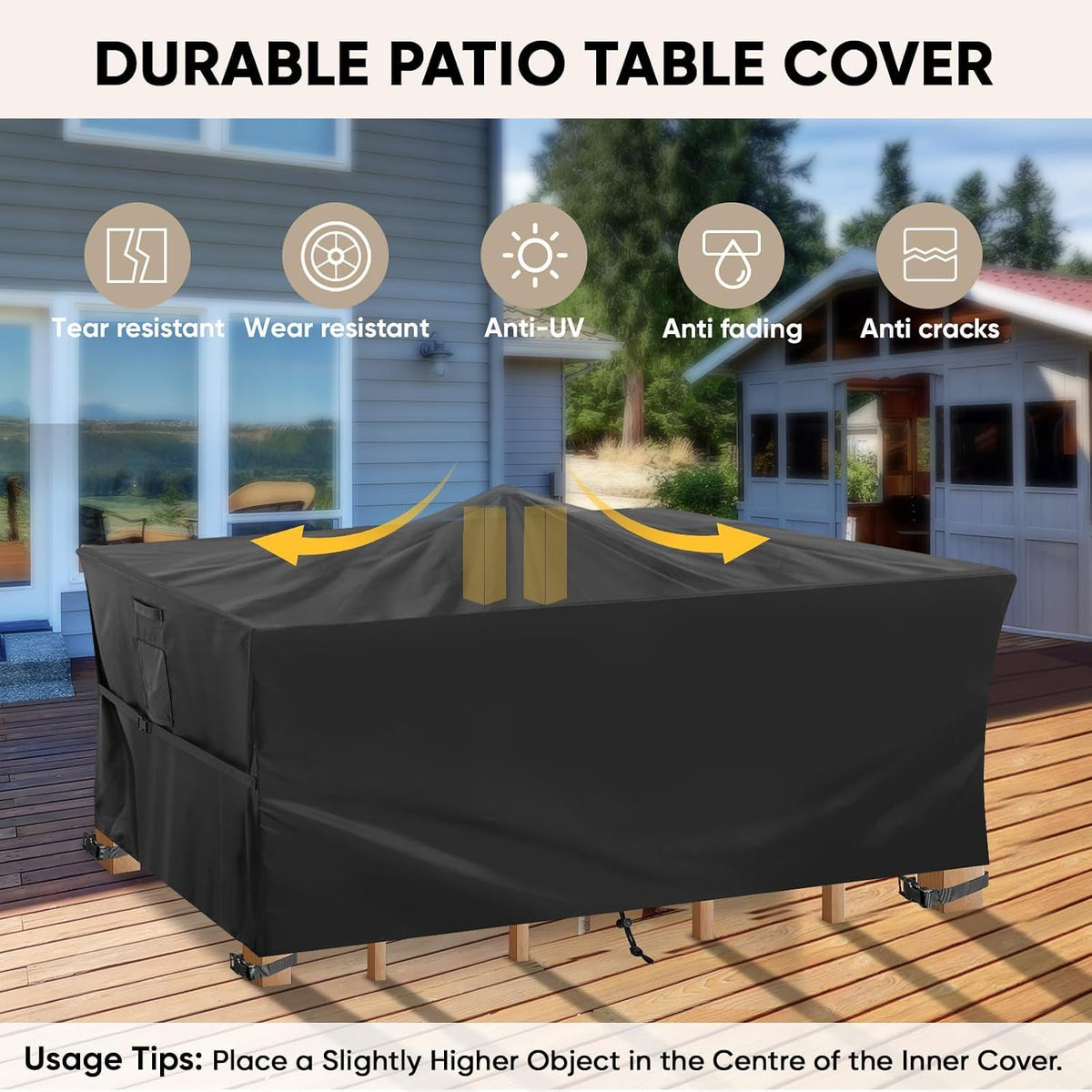 108-Inch Heavy-Duty Outdoor Furniture Set Cover - Field & Nook