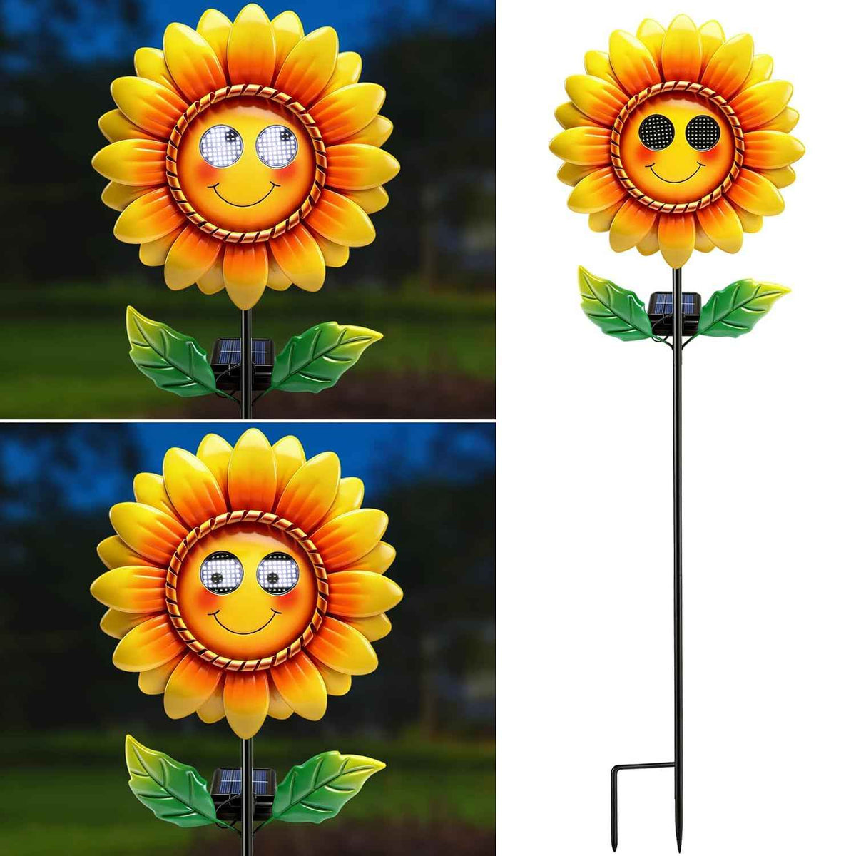 Animated Solar Sunflower Garden Stake