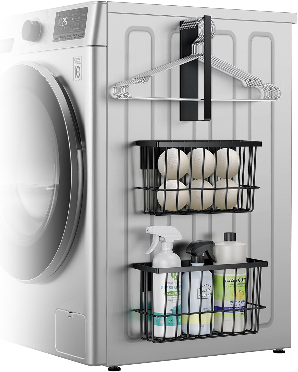 Laundry Room Organization and Storage Magnetic Dryer Ball Holder with Magnetic - Field & Nook