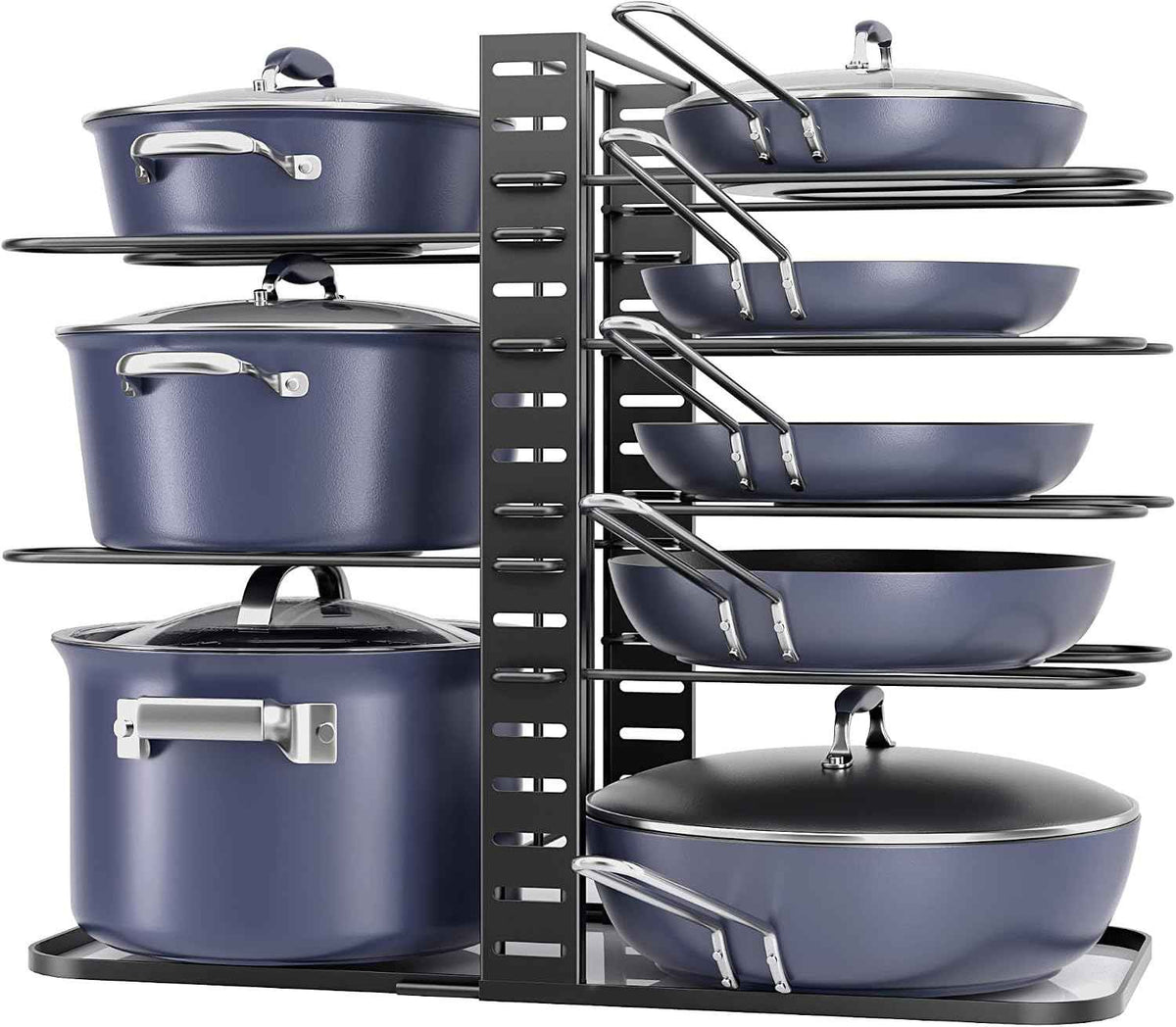 Pots and Pans Organizer, 8-Tier, 14.6"