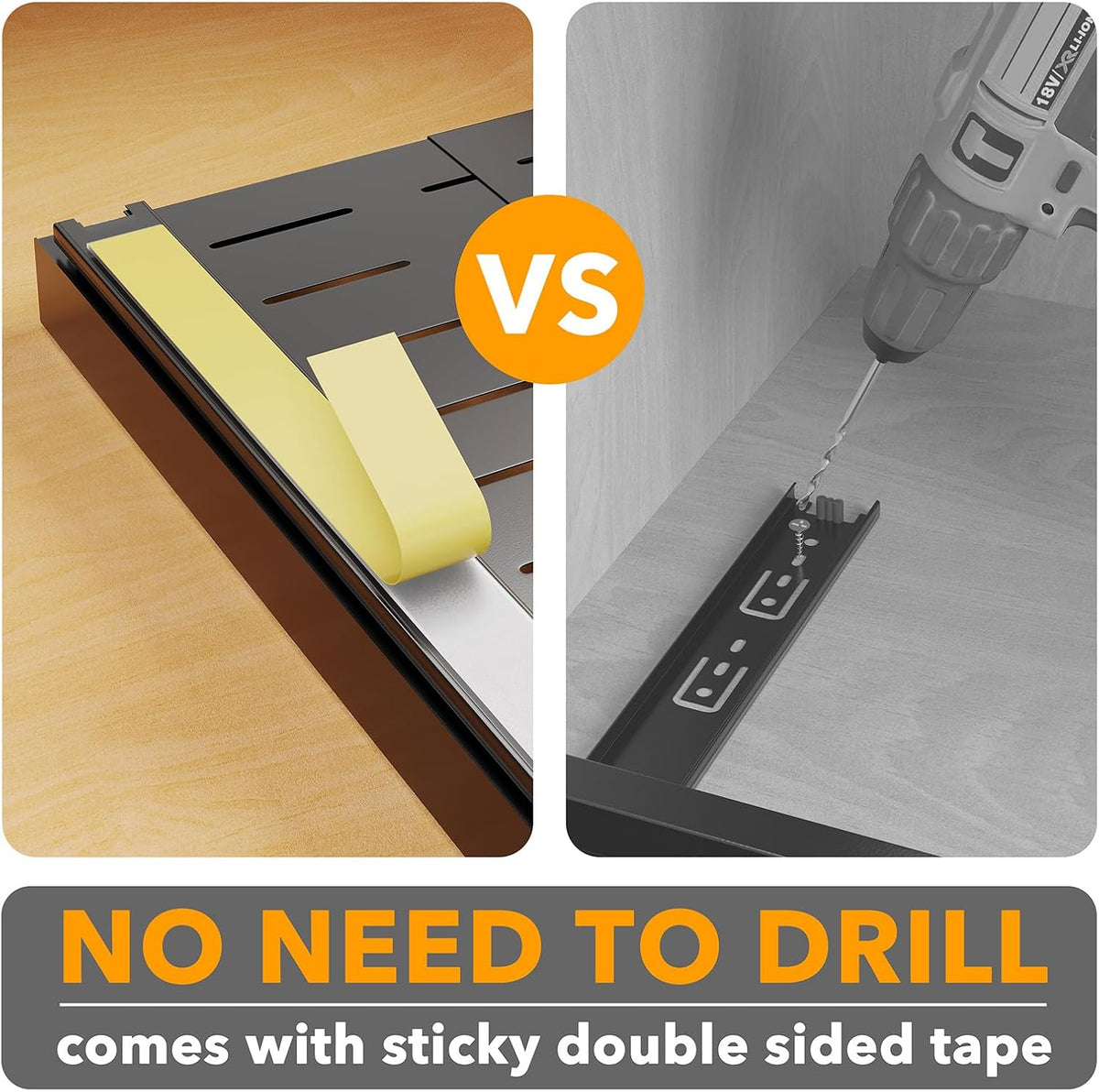 SpaceAid Pull Out Cabinet Organizer, 1 Pack, 11.8"-19.6"