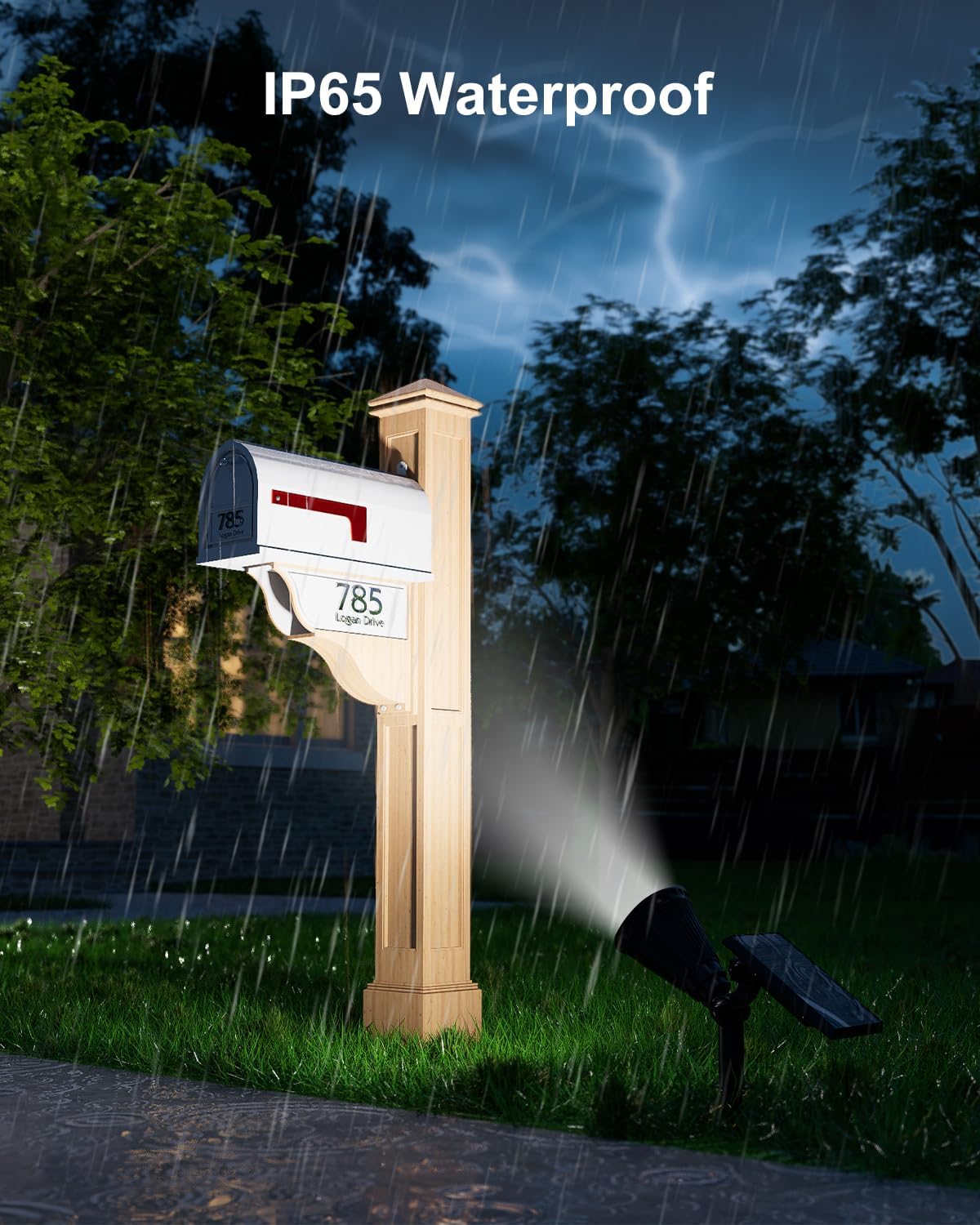 Waterproof Solar Landscape Spotlight – 2 Brightness Modes