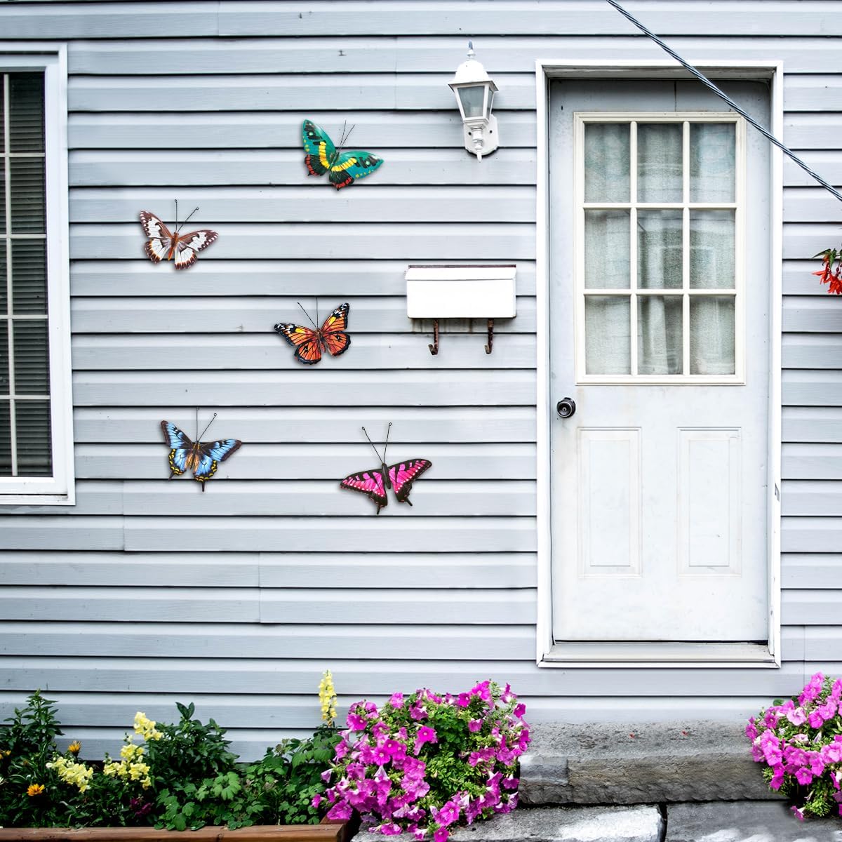 3D Metal Butterfly Wall Decorations – 5 Pack