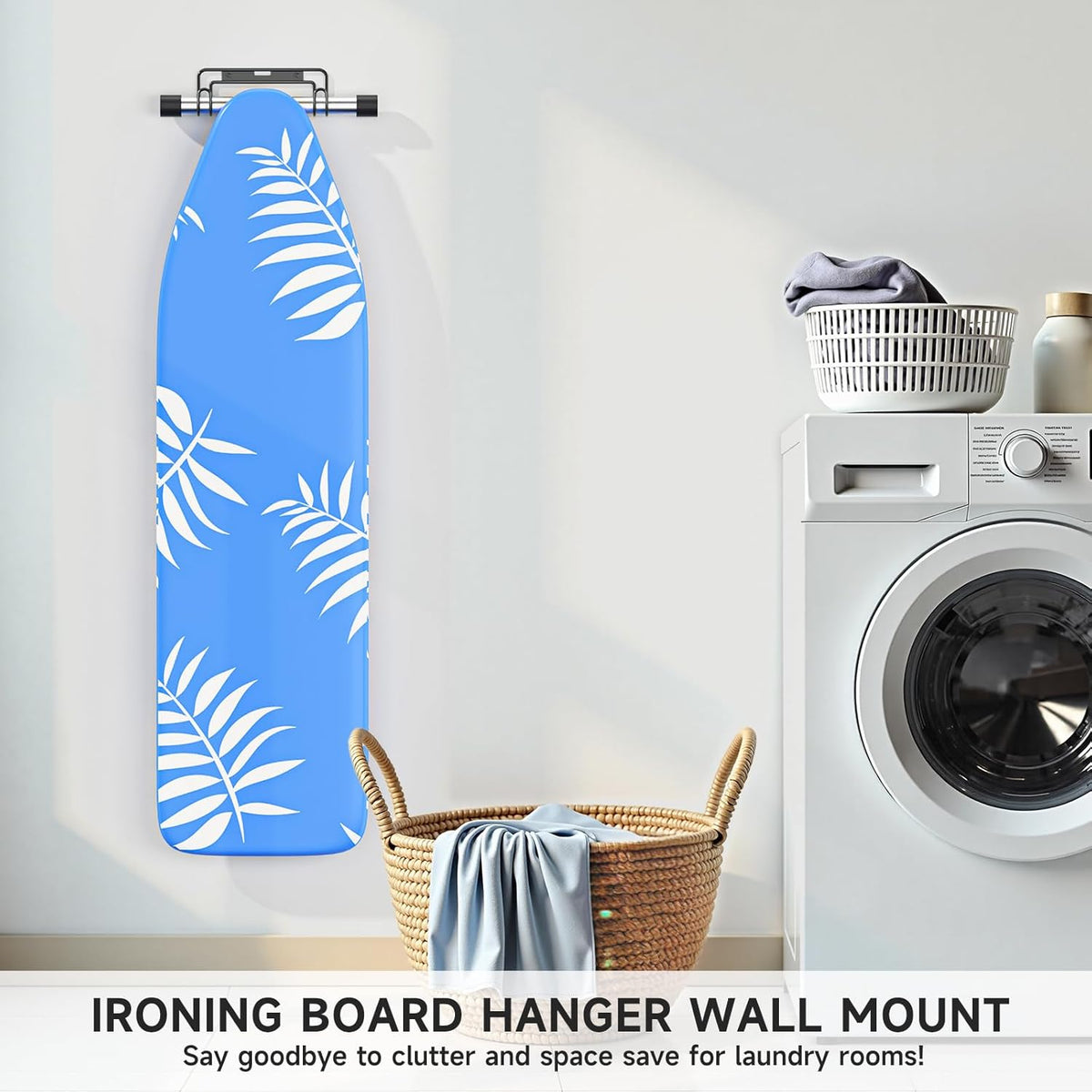 Compact Metal Wall or Over-Door Board Holder – Black - Field & Nook