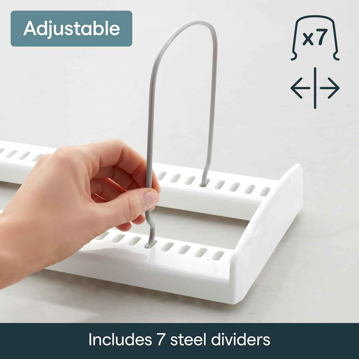 YouCopia StoreMore Bakeware Rack with Adjustable Dividers