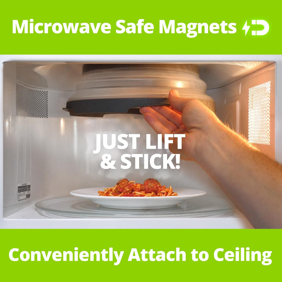 Collapsible Magnetic Microwave Splatter Cover – 12 in