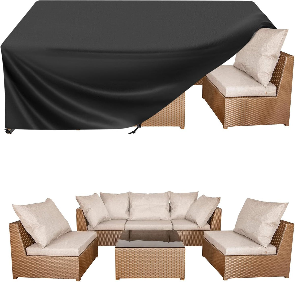 108-Inch Heavy-Duty Outdoor Furniture Set Cover - Field & Nook