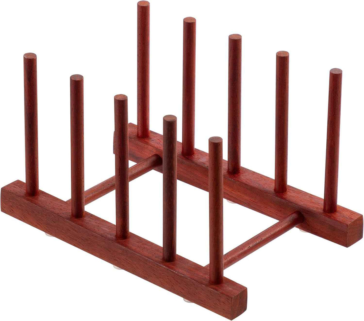 HBlife Rosewood Dish Drying Rack, 4 Slots