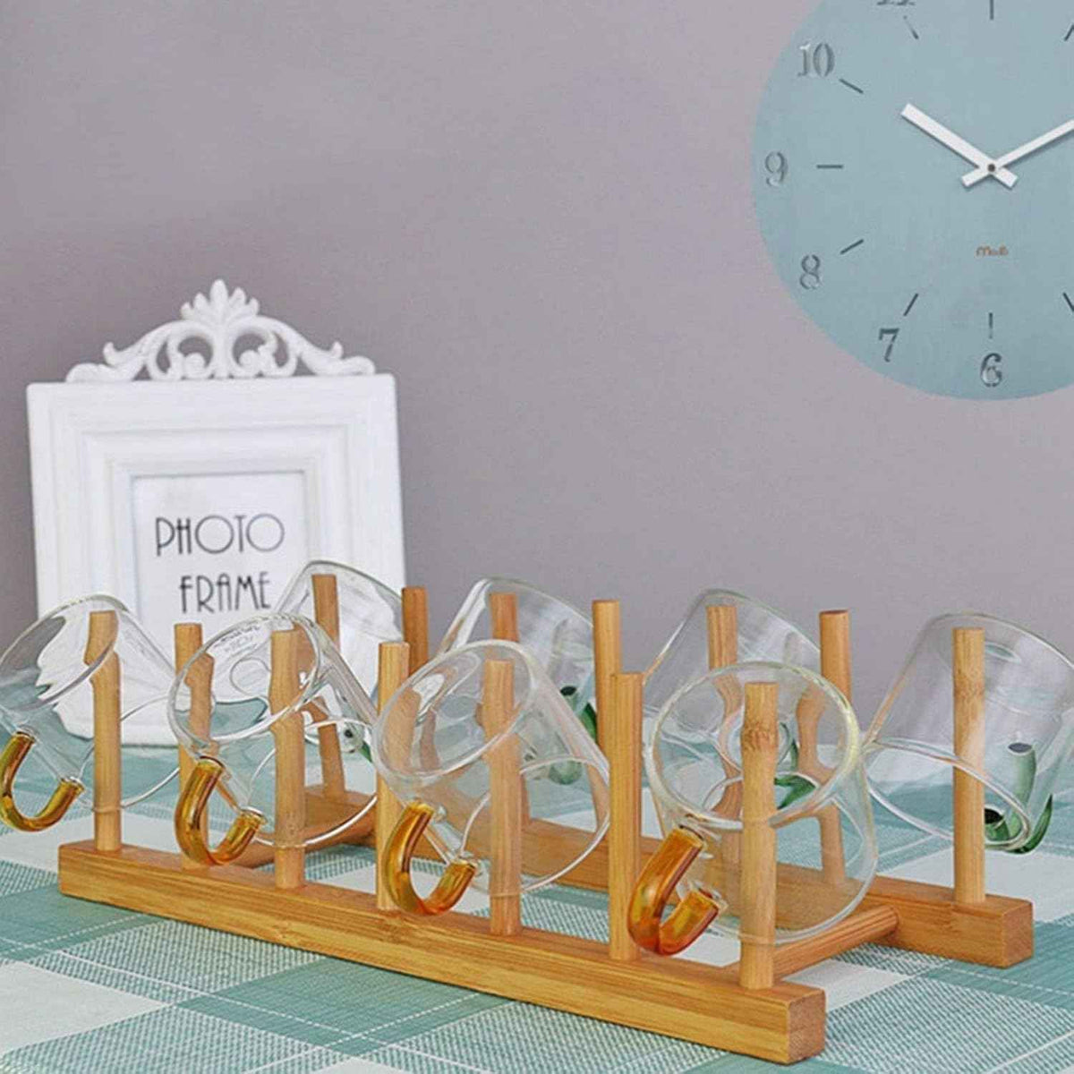 Kunovo Bamboo Dish Rack and Pot Lid Organizer