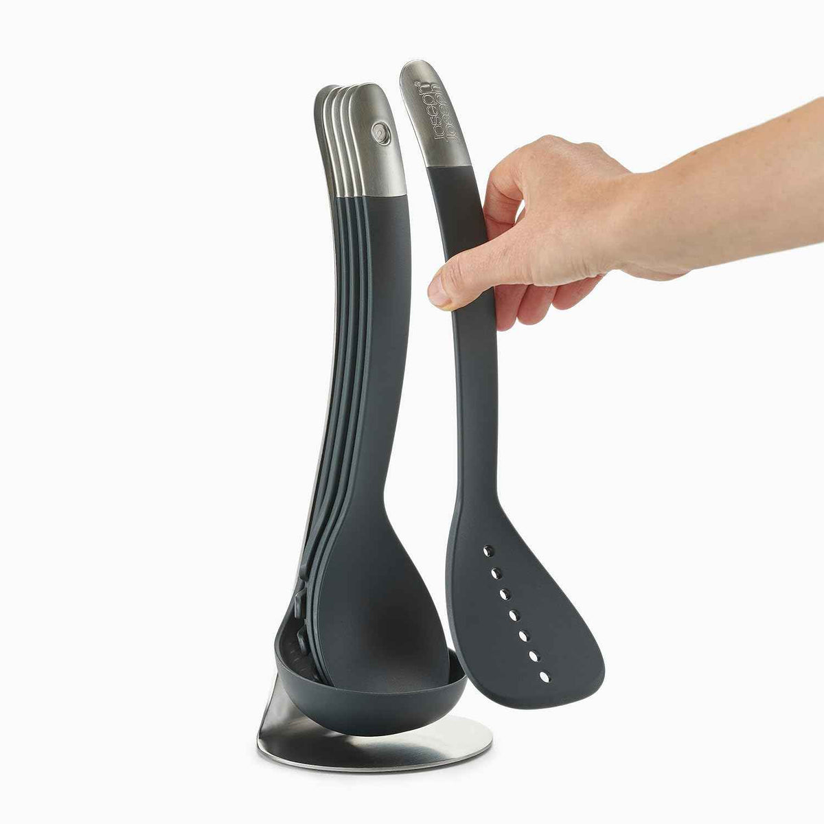 Joseph Joseph Nest 5 Compact Kitchen Tool Set, Dark Gray