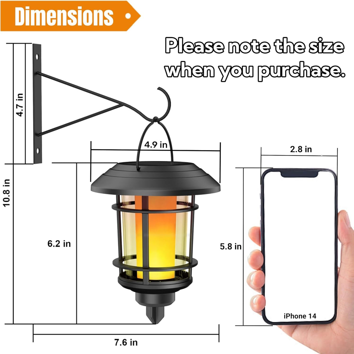 Solar Flickering-Flame Wall Lanterns – Four-Piece Outdoor Set
