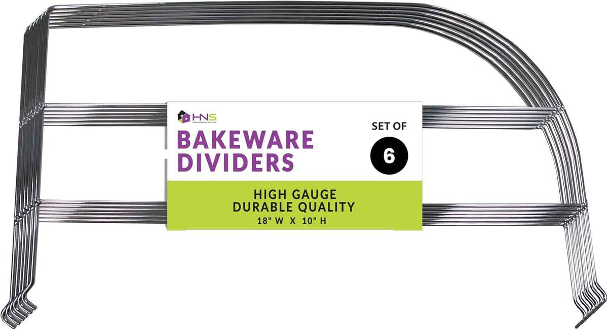 HOLDN’ STORAGE Bakeware Divider Rack, Set of 6, 18" W