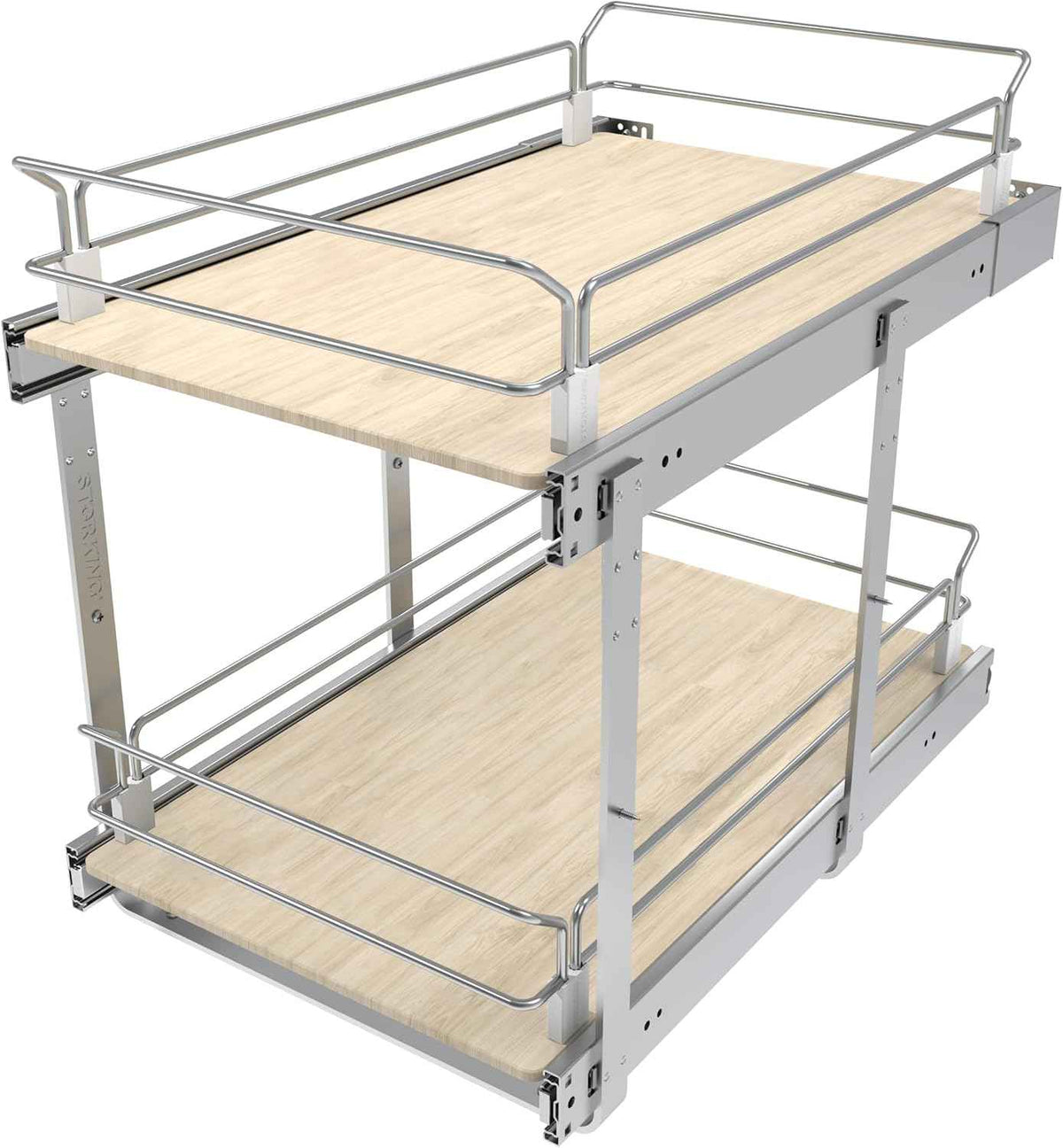 2-Tier Pull-Out Cabinet Organizer, 14.45" W x 22" D