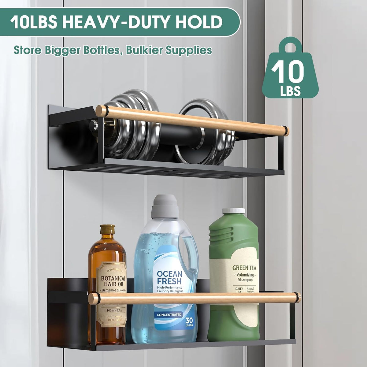 4-Pack Magnetic Shelves for Washing Machine Magnetic Shelf for Fridge Powerful - Field & Nook