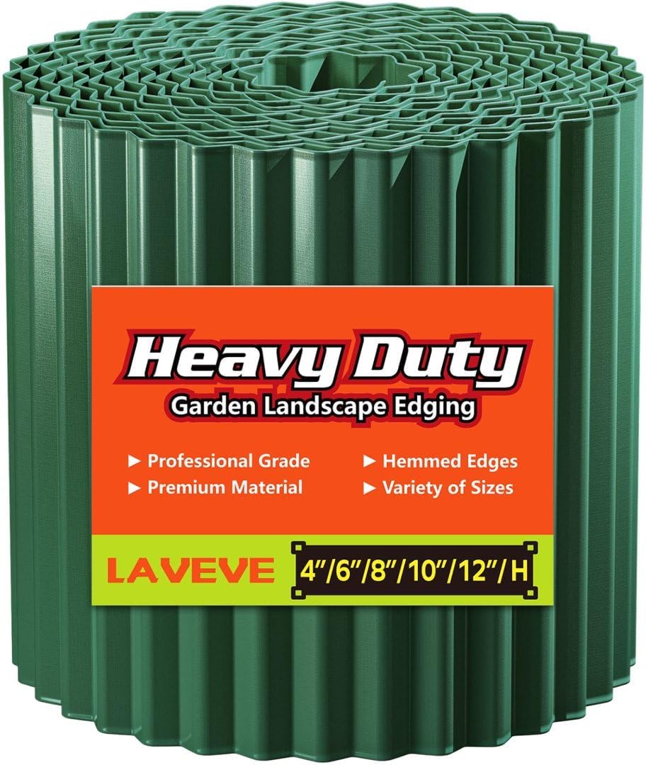 Corrugated Metal Garden Edging – 4 in × 10 ft