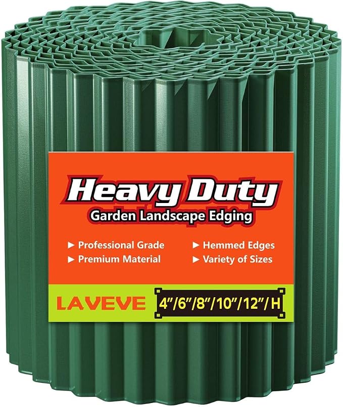 Corrugated Metal Garden Edging – 4 in × 10 ft - Field & Nook
