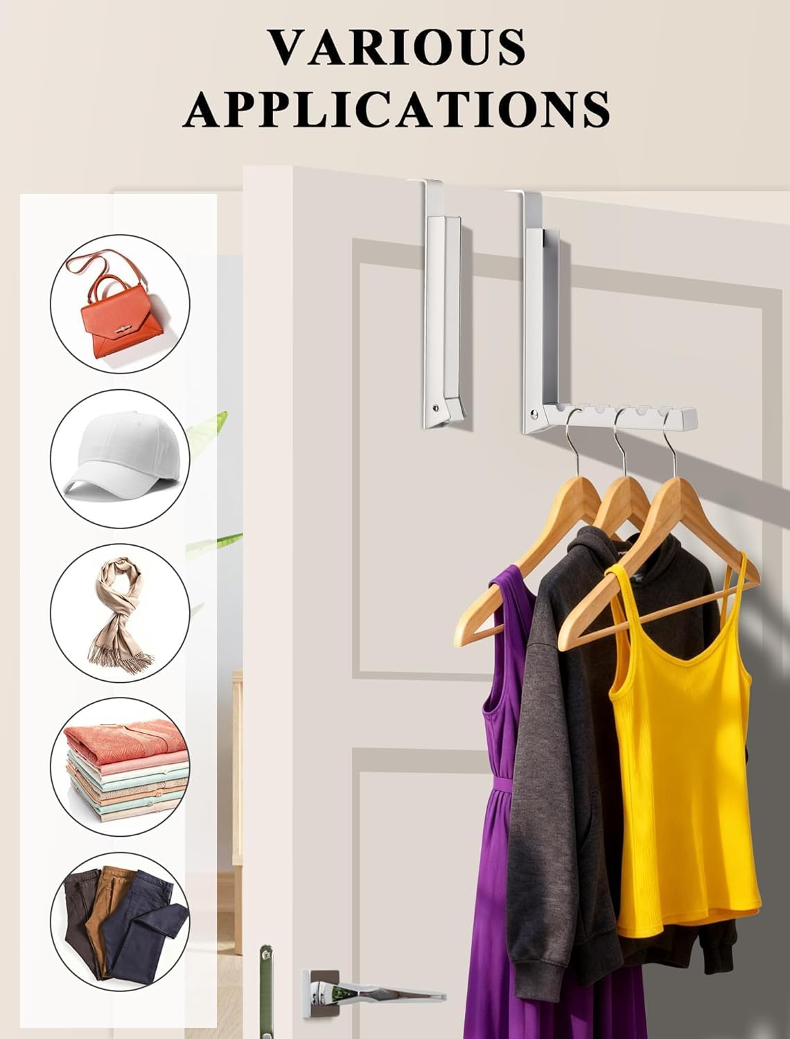 Over-the-Door Folding Drying Rack – 2-Pack Space-Saving Hangers