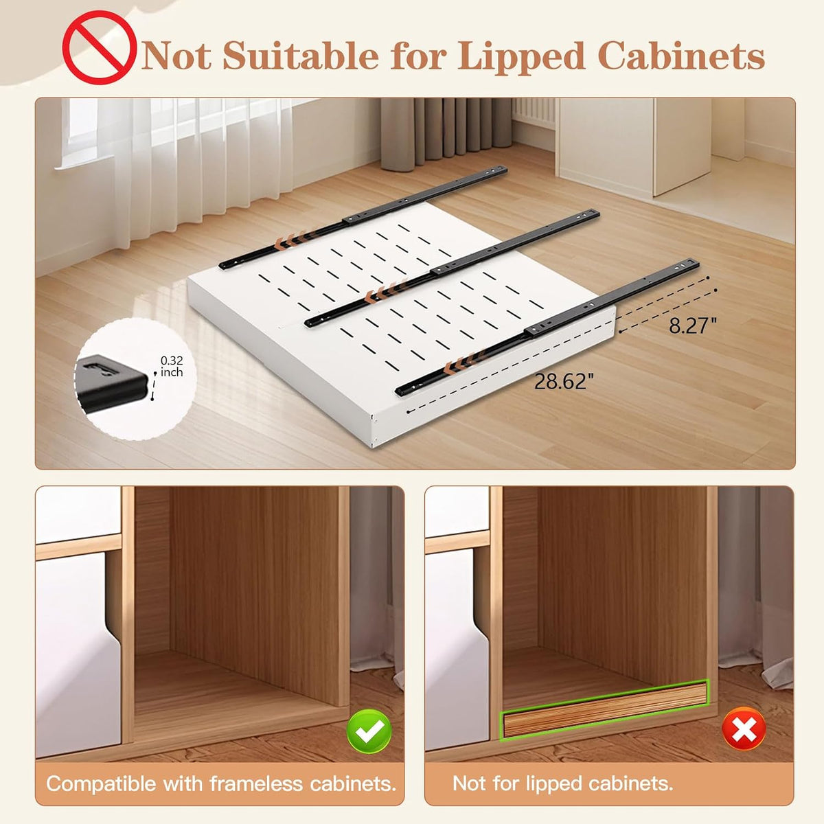 2-Pack Expandable Pull-Out Cabinet Organizer, 12"-22"