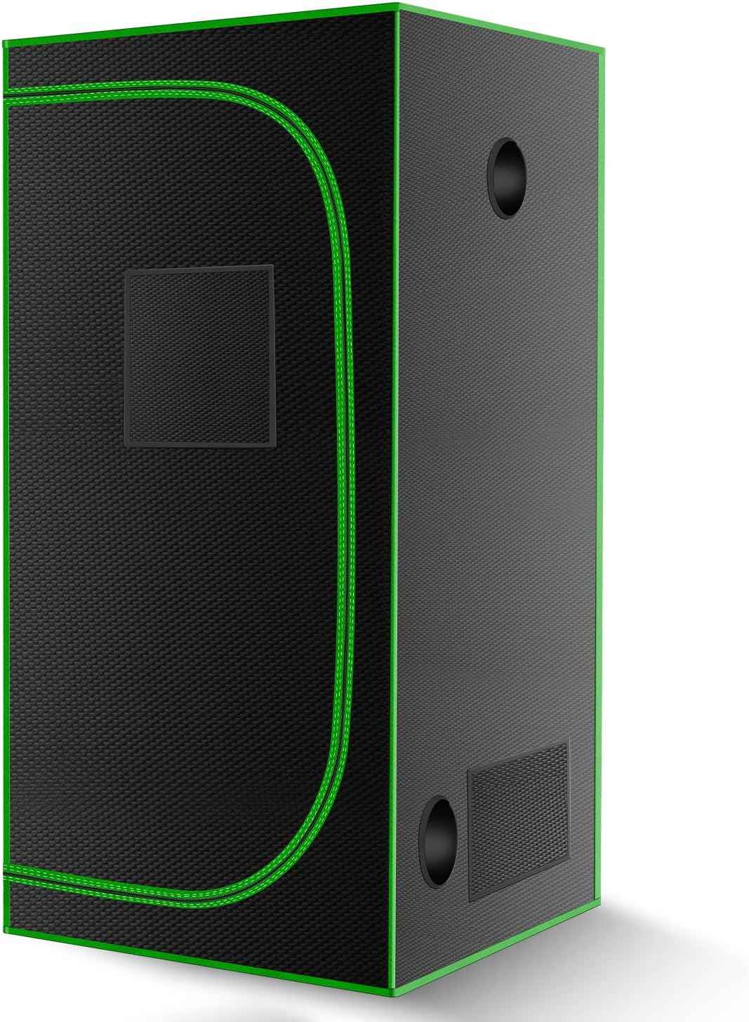 MELONFARM 32"x32"x63'' Grow Tent, High Reflective 600D Diamond Mylar Canvas with Observation Window and Floor Tray for Hydroponic Indoor Plant Growing
