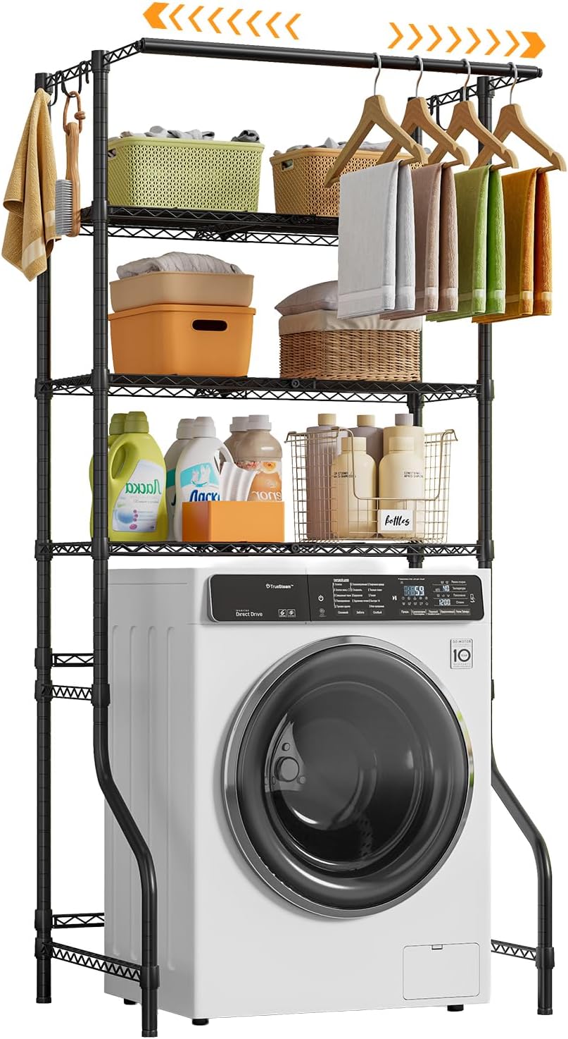 Expandable 3-Tier Over-Washer Storage Rack - Field & Nook
